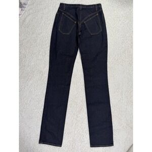 ANDREW MACKENZIE AMK Italy Denim Jeans Dark Wash Womens 27 Tall 38" Inseam